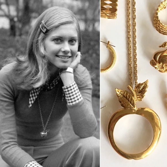 Avon Jewelry - ’92 / Avon Golden Apple Pendant